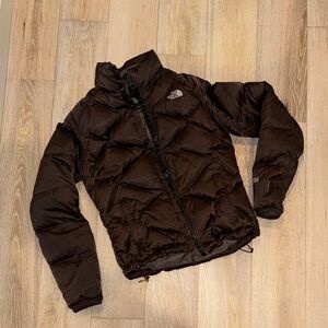 The North Face brown espresso down Puffer Jacket 550 fill